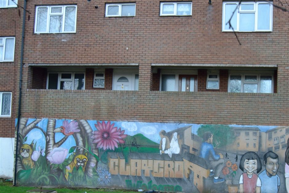 Mural on Claycroft estate , Community project 2005