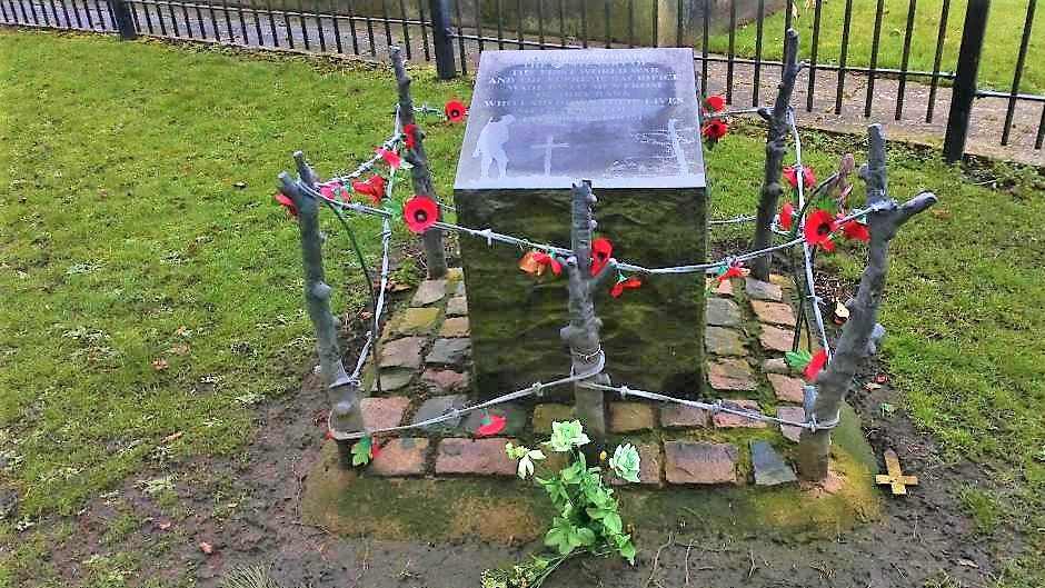 Centenary War memorial, designed and constructed by IHS