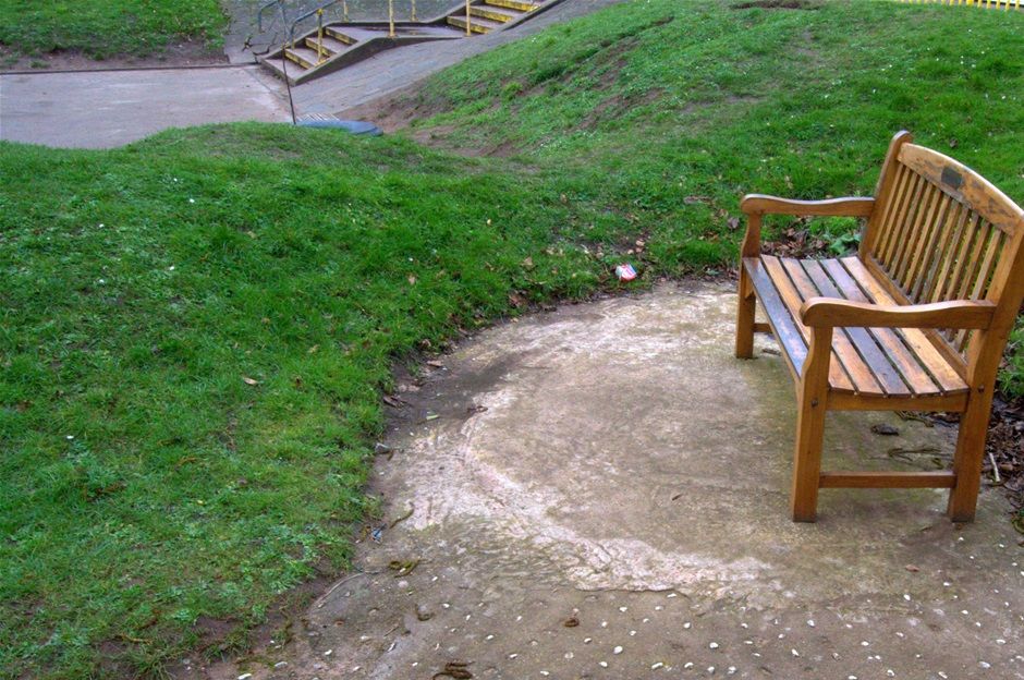 Site of Whale of a Tail, by Steve Field and mosaic by Ilona Bryan