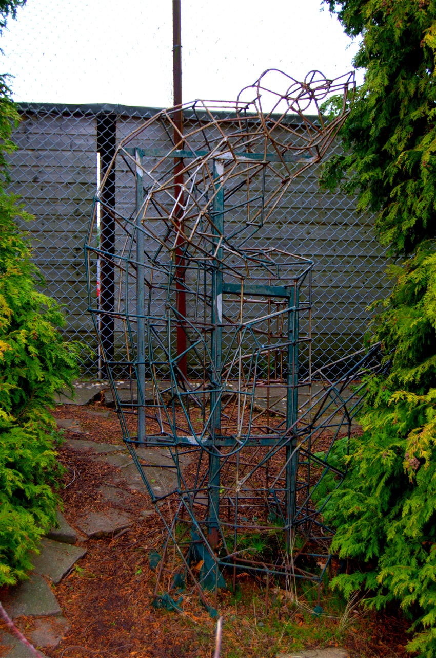 Chameleon by John Garbutt and David Allen , Ivy on steel frame