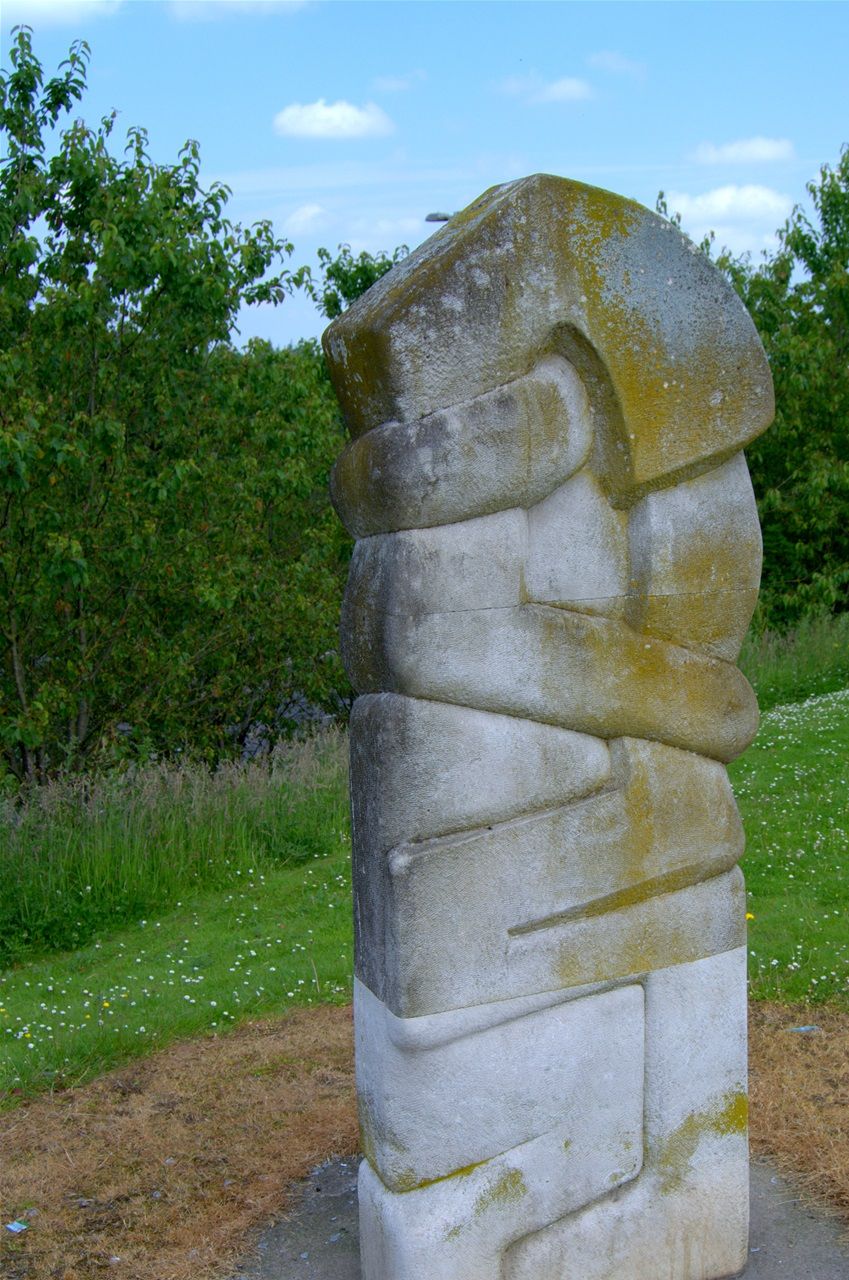 Standing stone in Limestone by John Vaughan