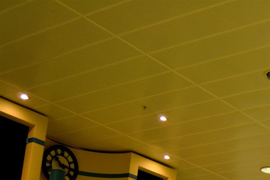 Crown centre. 500 metal hangings relating to literature. ISH