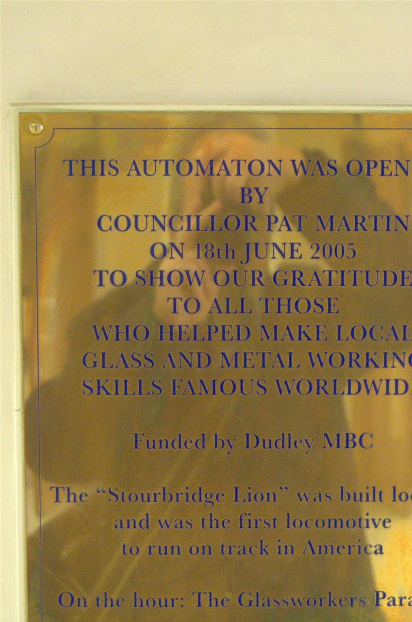 New Crown Centre with Stourbridge Lion.  Designed by Steve Field, constructed by Smith of Derby