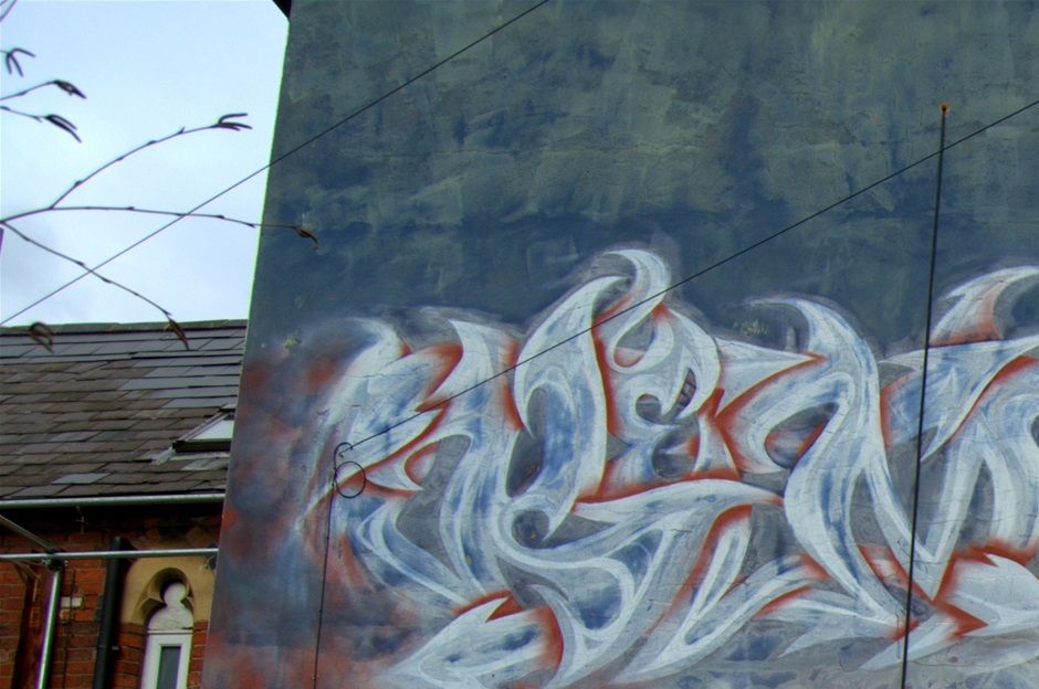 Goat of Mendez, full wall mural Union st, by Mac1