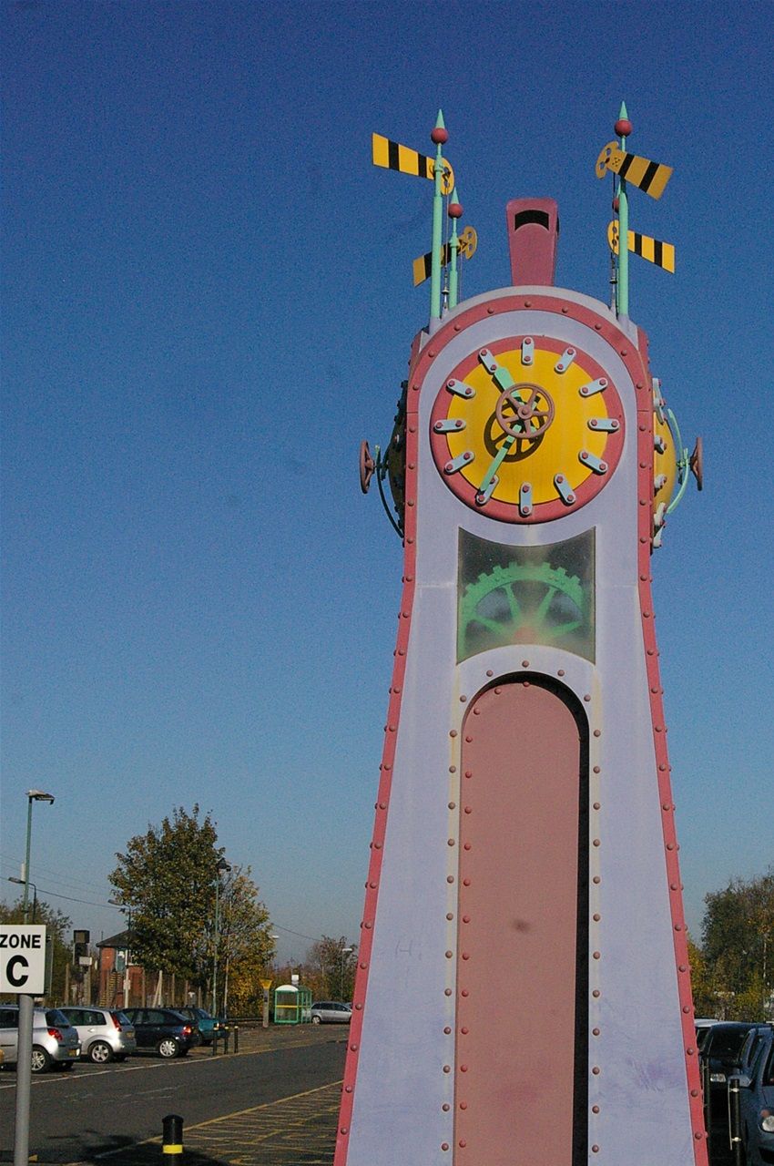 Stourbridge Junction clock, designed by Anuradha Patel 1996