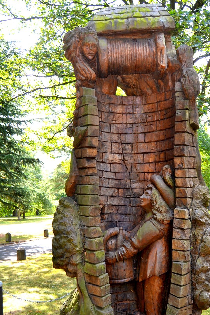 Wollascote park, Rupert. Designed Steve Field carved by Graham Jones in  Chestnut.