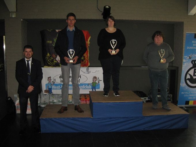 Kampioenschappen Fond Oude & Jaarlingen 2018
Jeugdleden tot 30 30Jaar
1é Mahieu Angelique Zwevegem
2é Loyson Kevin Handzame
3é Debou Dieter Ichtegem