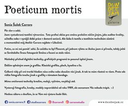 Dundee - info plakát na výstavu - Poeticum mortis pro web