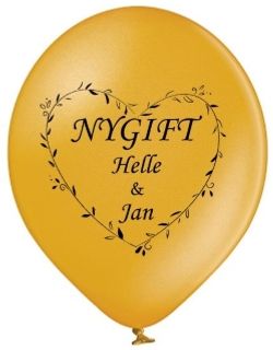 Balloner med eget tryk til bryllup