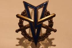 MLV blauw, messing