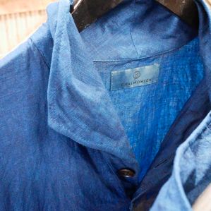 Indigodyed linneshirts from E. Salmonson.