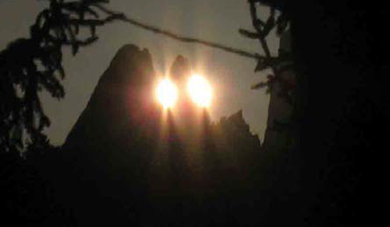 Foto 1: Il sole diviso. Fonte Bernardi 2015 “Il sole diviso del Renon”