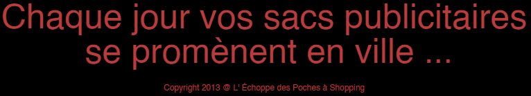 Slogan contact sacs publicitaires Bordeaux Avignon Paris Vichy Tulles