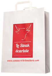petite-quantité-en-commande-de-sac-kraft-à-poignées-plates-personnalisé-en-sérigraphie-à-Albi-Paris-Tulles-Bordeaux-Avignon