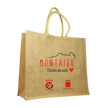 Sac-reutilisable-jute-naturelle-personnalisation-2-couleurs-Montaigu-Paris-Lyon-Bordeaux-Toulouse-Nice-Marseille-Lille-Nantes-Strasbourg-Montpellier
