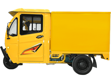 Trehjuligt elektriskt transportfordon leveransfordon budbärare 2025
