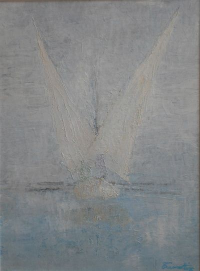 La barque (Vaudoise)
acrylique sur carton toilé 
30x40 2006