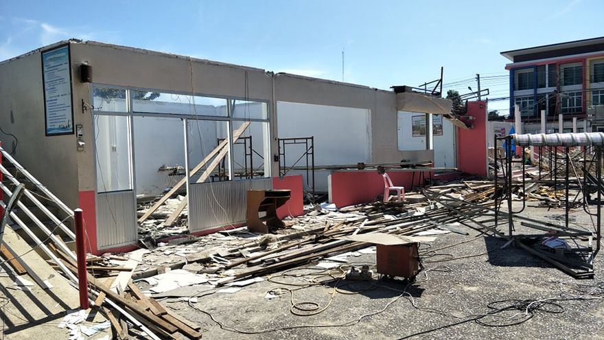 #5 Soon the old building is all gone...*