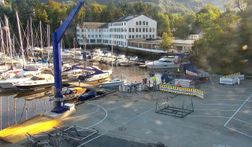 Opprydning i sjøen etter flommen - 31.08.2018