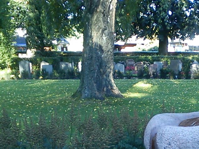 Här i den vackra minneslunden i Östra Eneby kyrka i Norrköping vilar min pappa Erland 