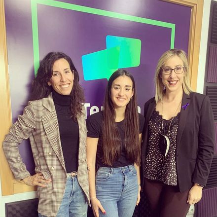 Junto a Clara Alcaraz y Patricia A. Miller