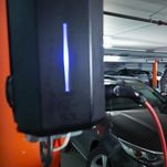 Stor installation elbilsladdare till bostadsrättsförening
