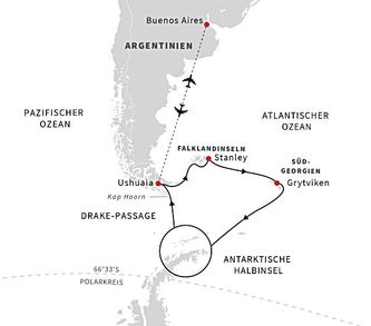 Unsere Reiseroute