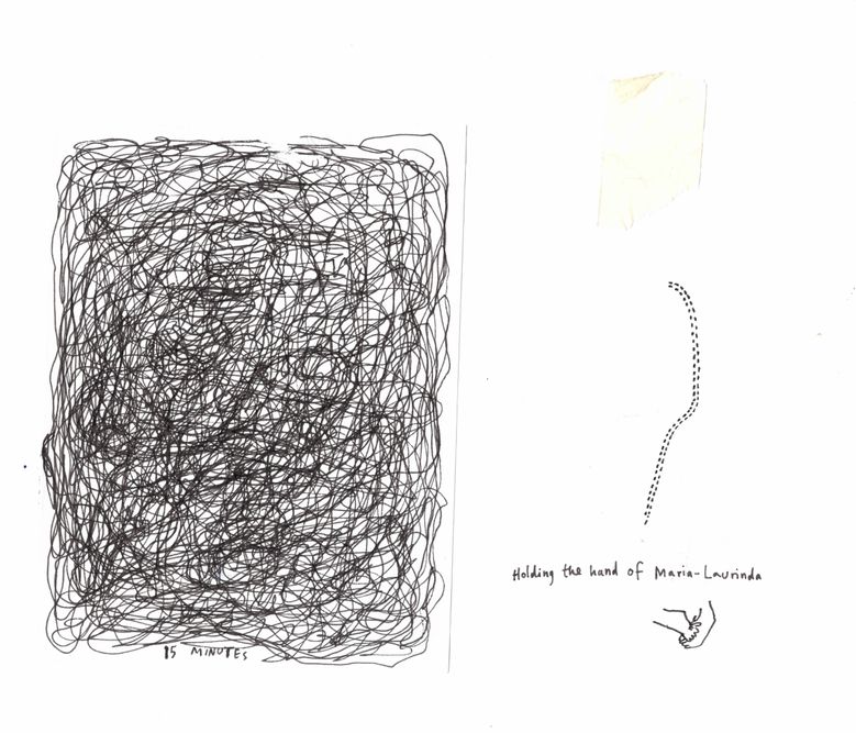 map of time 15 min + holding the hand of maria laurinda