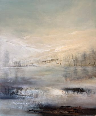 Vinterstemning 50x60 - Til salgs