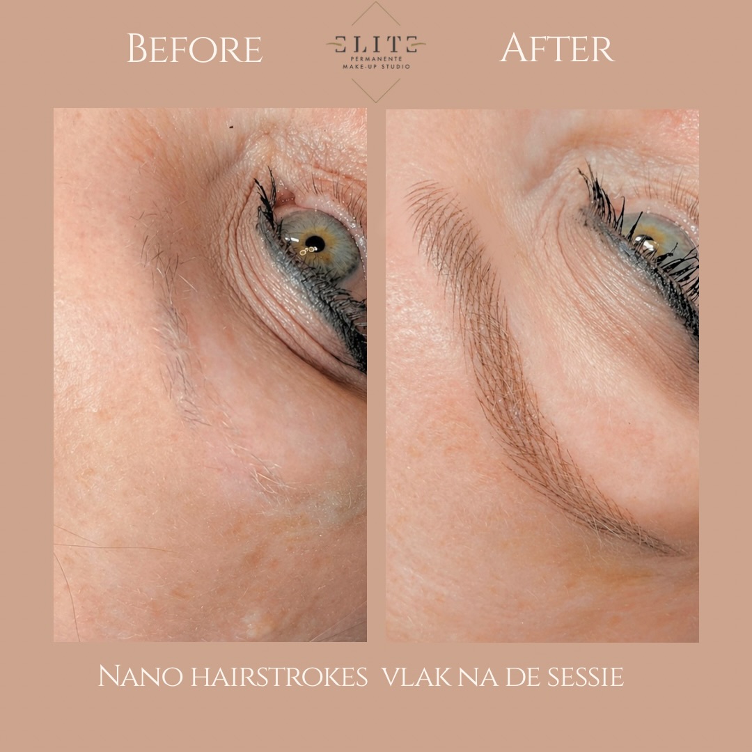 Voor & na Nano Hairstrokes 