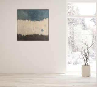Winter-Whispers-100x100-abstrakt-maleri-stue