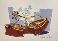 Violin i blom