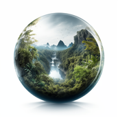 A water droplet contains a rain forest - our focus in on companies working on mitigating the Climate Crisis
