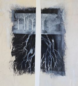 Roots in two / oil on canvas / 100x70 cm / 2014 / sold