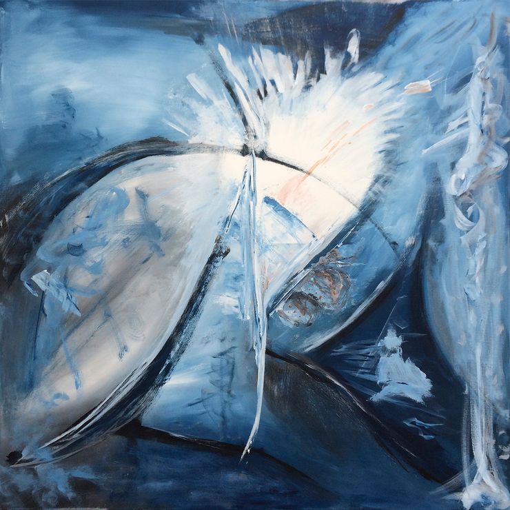 Painting "H2O" acrylic on canvas