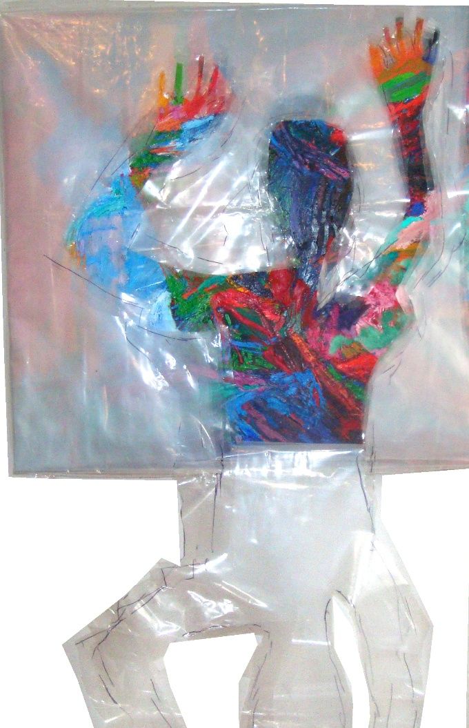 painting and plastic foil, International Exhibition FOG Cluj-Napoca Art Museum, 2011