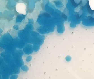 Abstract blue glass