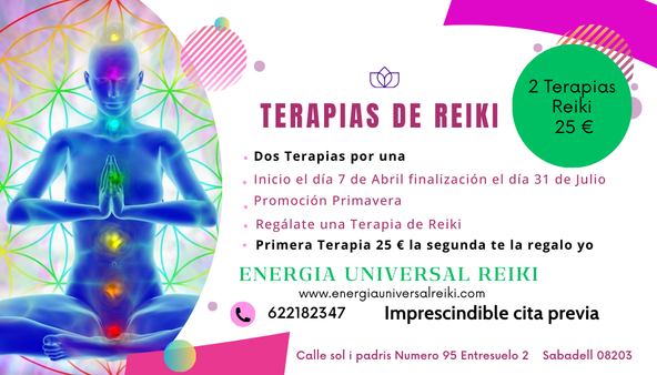 Terapias de reiki en Sabadell Barcelona