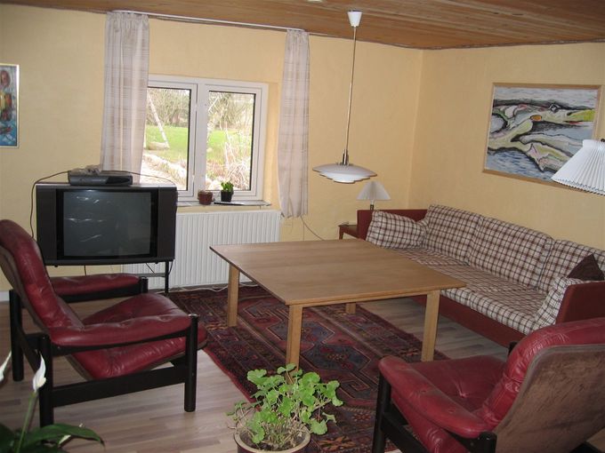 Stuen, hygge- og TV-hjørne. TV corner