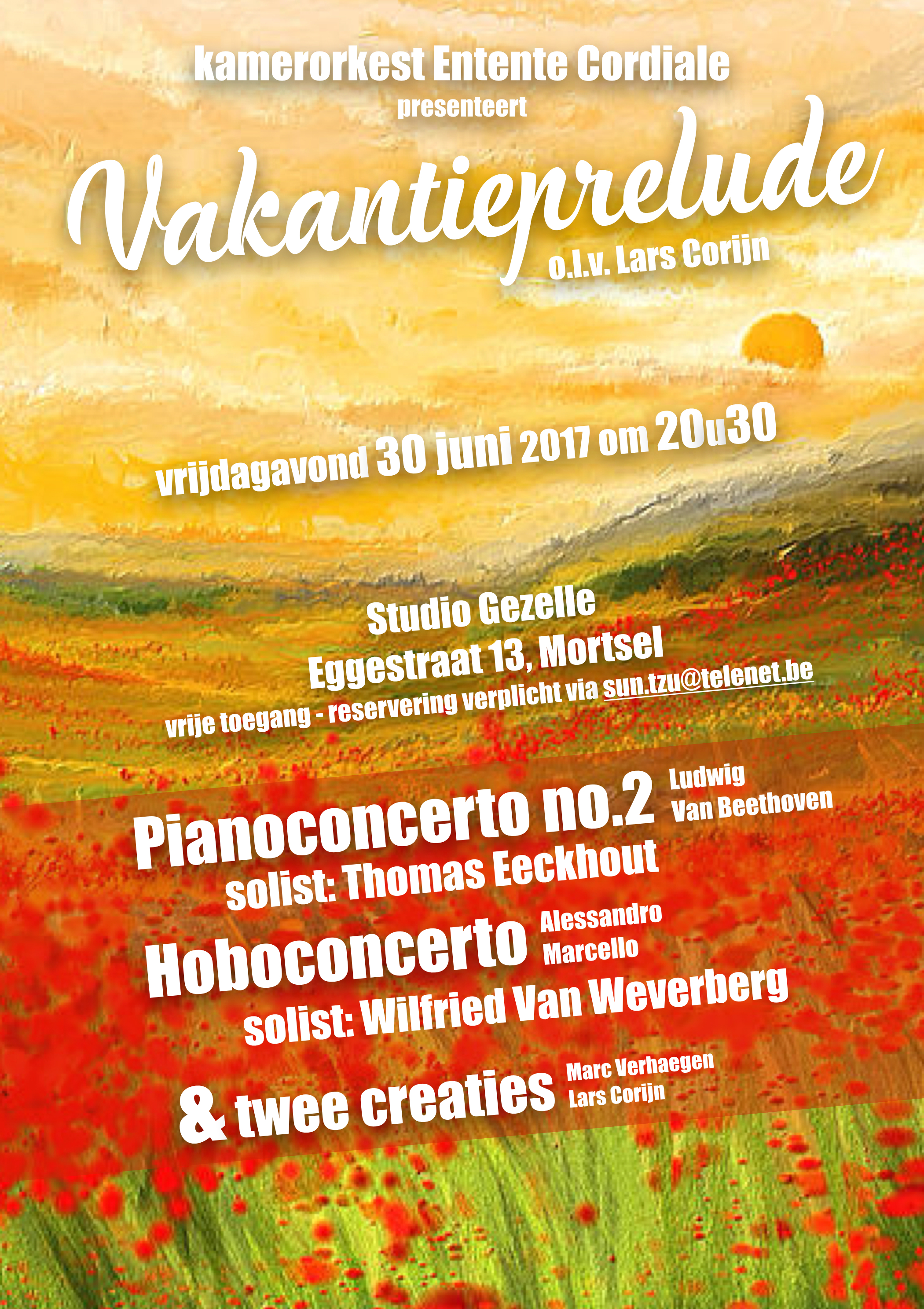 Vakantieprelude. 30-06-2017