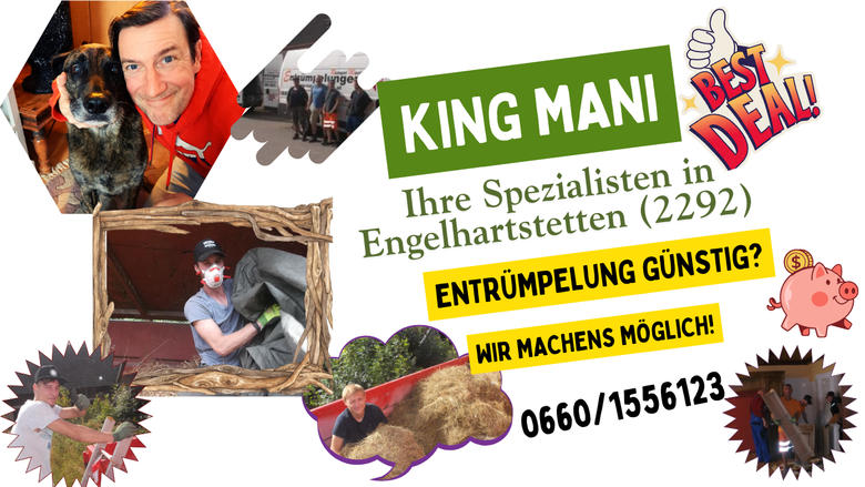 Entrümpelungsteam in Engelhartstetten für Wohnungsräumungen, Hausräumungen und Messie-Entrümpelungen