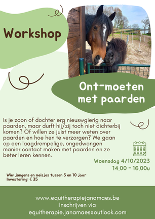 Workshop ont-moeten 5 tot 10 jaar