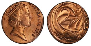 1988 2c coin struck on 1c planchet MS64RD
