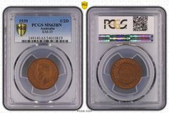 1939 1/2D  MS63BN