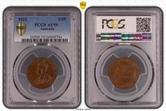 1923 Half Penny AU55