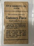 1934/5 Melbourne Centenary Florin Bag From Foy & Gibson PERTH