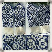 Barbro flower mittens