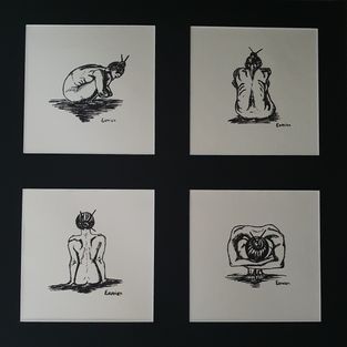 Geishas in different poses