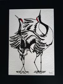 Dancing cranes