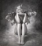Angel with horns